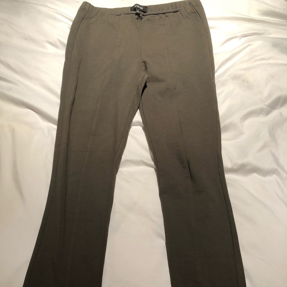 Stretchy dress pants.